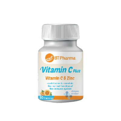 Bt Pharma Vitamin C & Zinc (500 Mg+10 Mg) (30 Tablets)